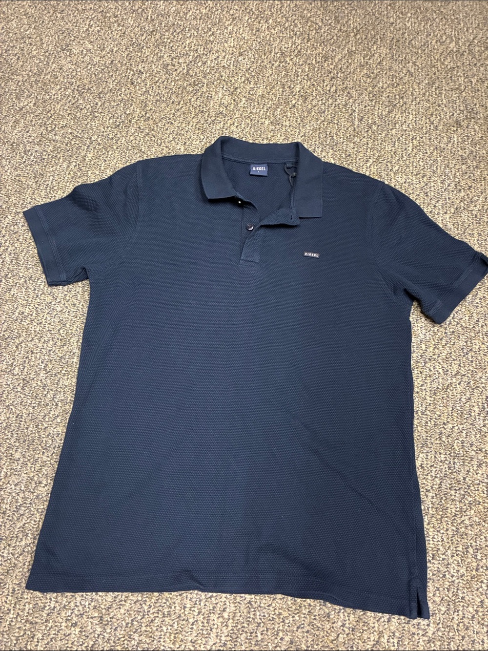 Diesel Dark Navy Short-Sleeve Polo